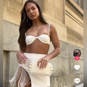 🤍Camila Coelho Mini Skirt + Bralette Set🤍